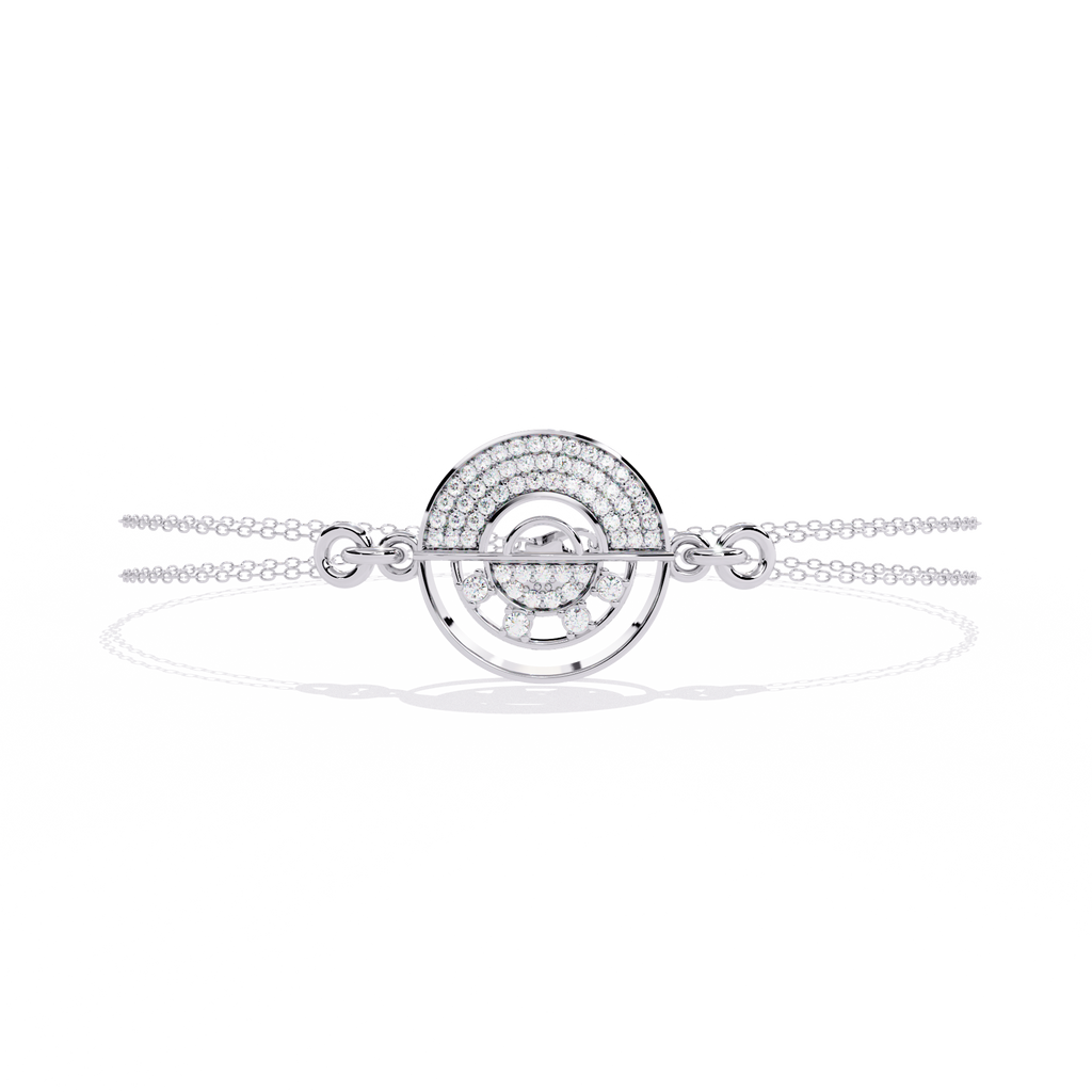Stellar Target Diamond Simulant Bracelet Jewelry By Azuni & Company