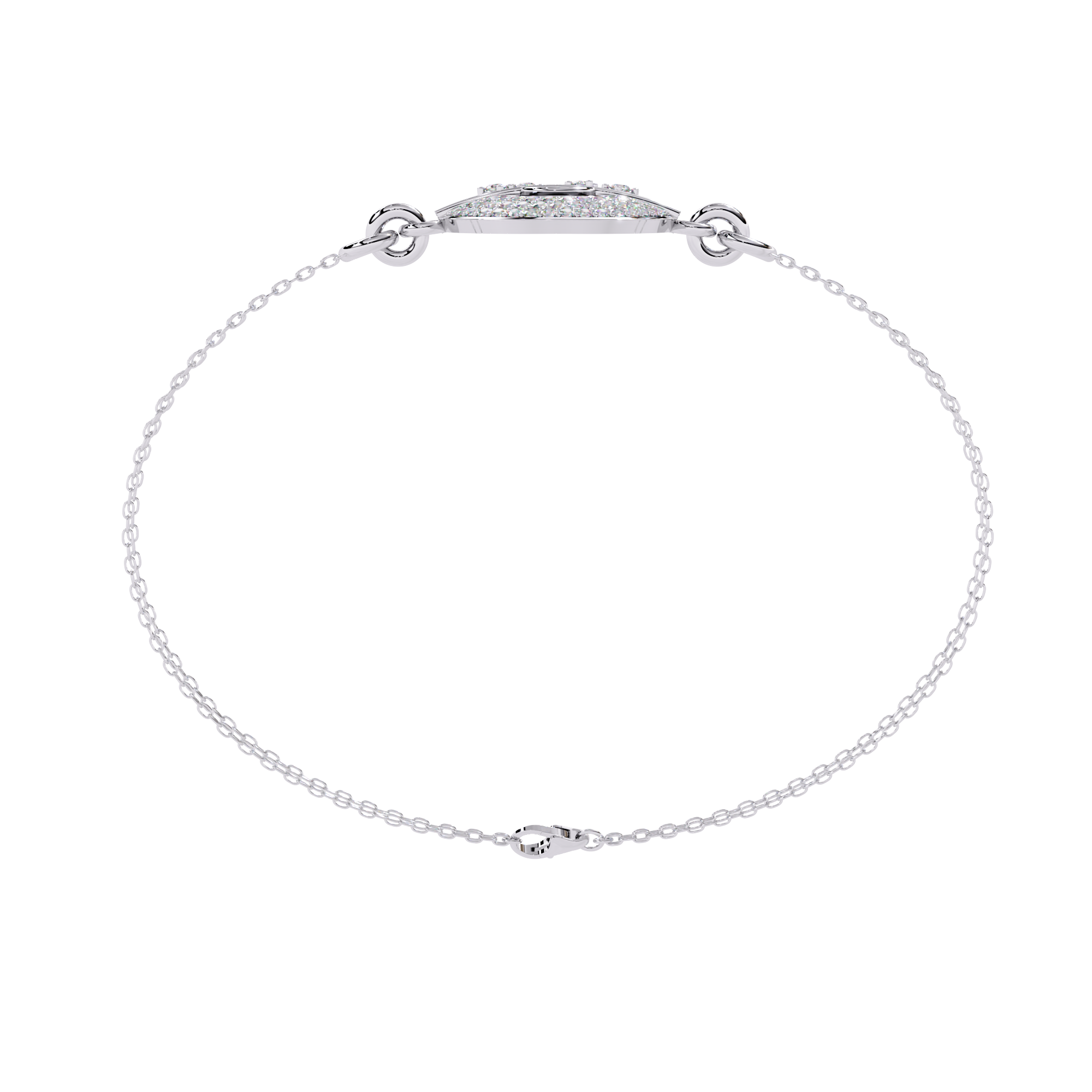 Stellar Target Diamond Simulant Bracelet Jewelry By Azuni & Company
