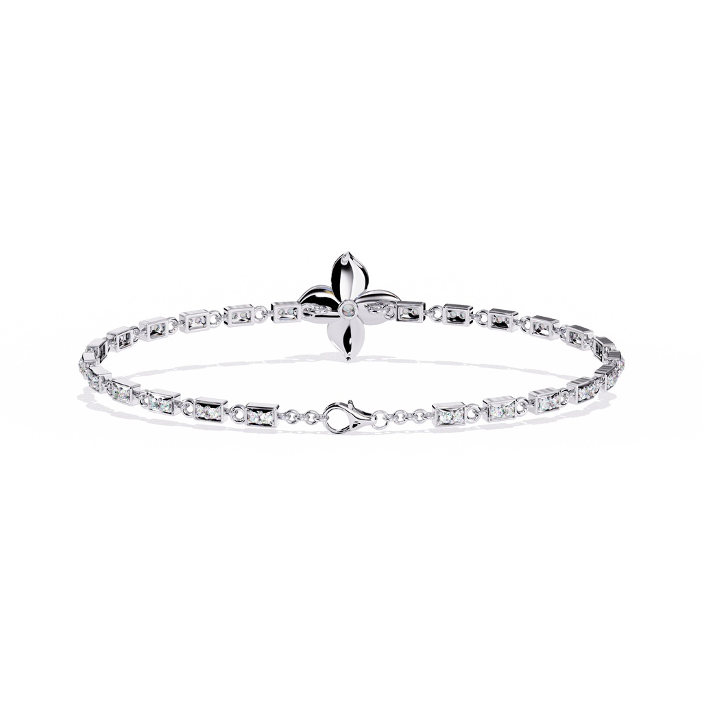 The Blossom Sparkle CZ Sterling Silver Bracelet Jewelry By Azuni & Company