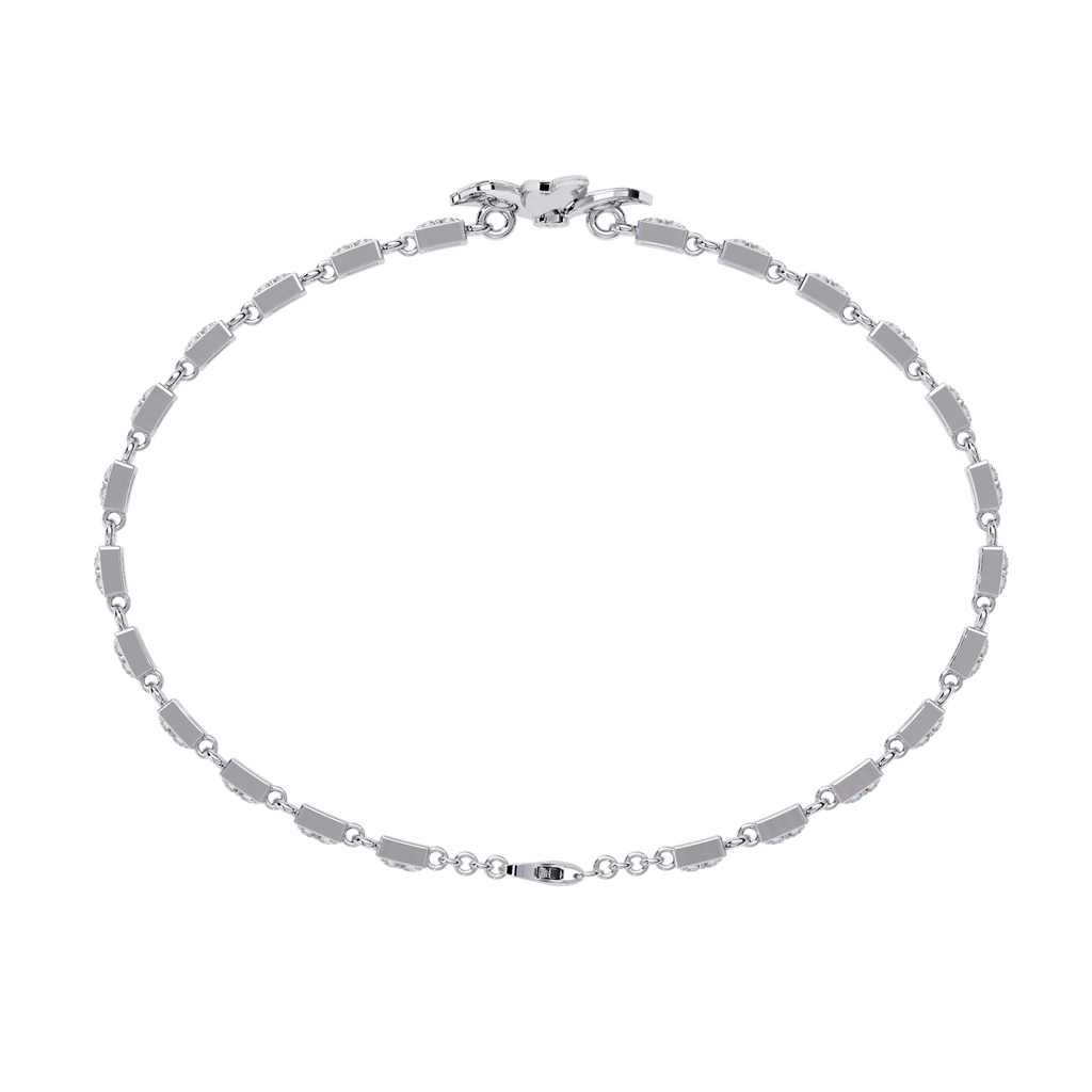 The Blossom Sparkle CZ Sterling Silver Bracelet Jewelry By Azuni & Company