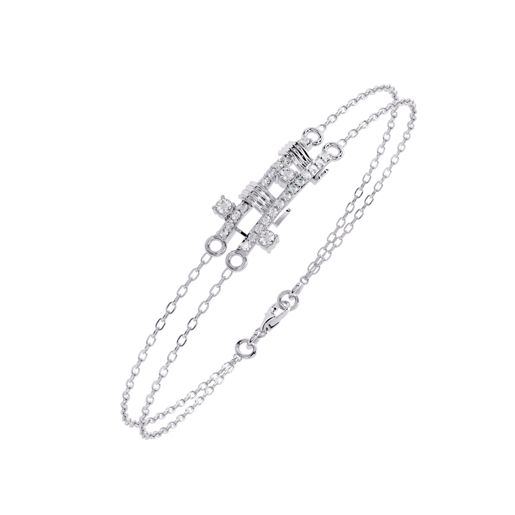 Sterling Silver CZ Dainty Layered Bracelet for Women | Adjustable Chain Jewelry By Azuni & Company
