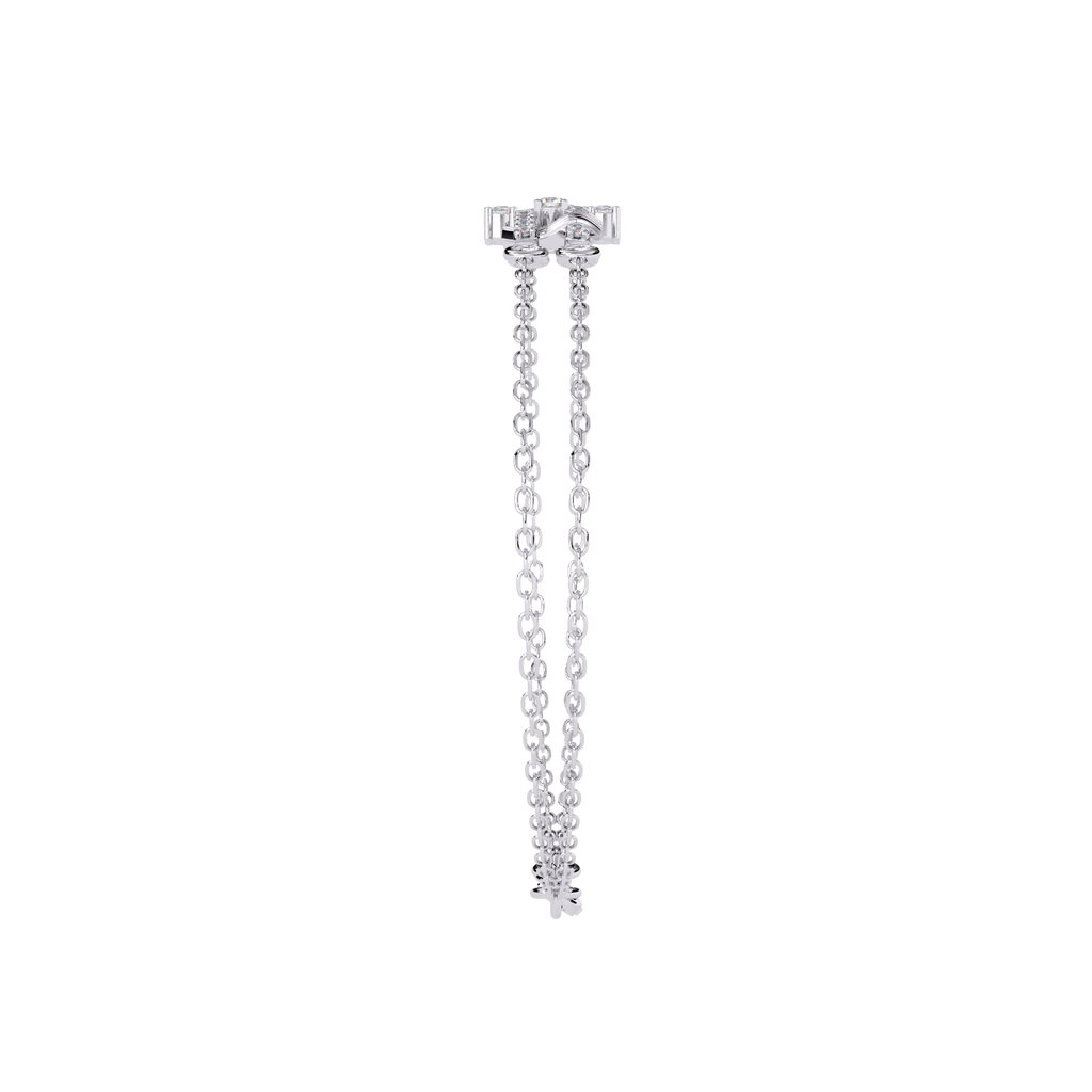 Sterling Silver CZ Dainty Layered Bracelet for Women | Adjustable Chain Jewelry By Azuni & Company