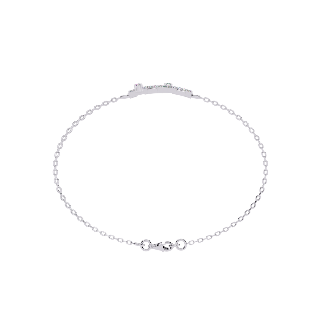 Sterling Silver CZ Dainty Layered Bracelet for Women | Adjustable Chain Jewelry By Azuni & Company