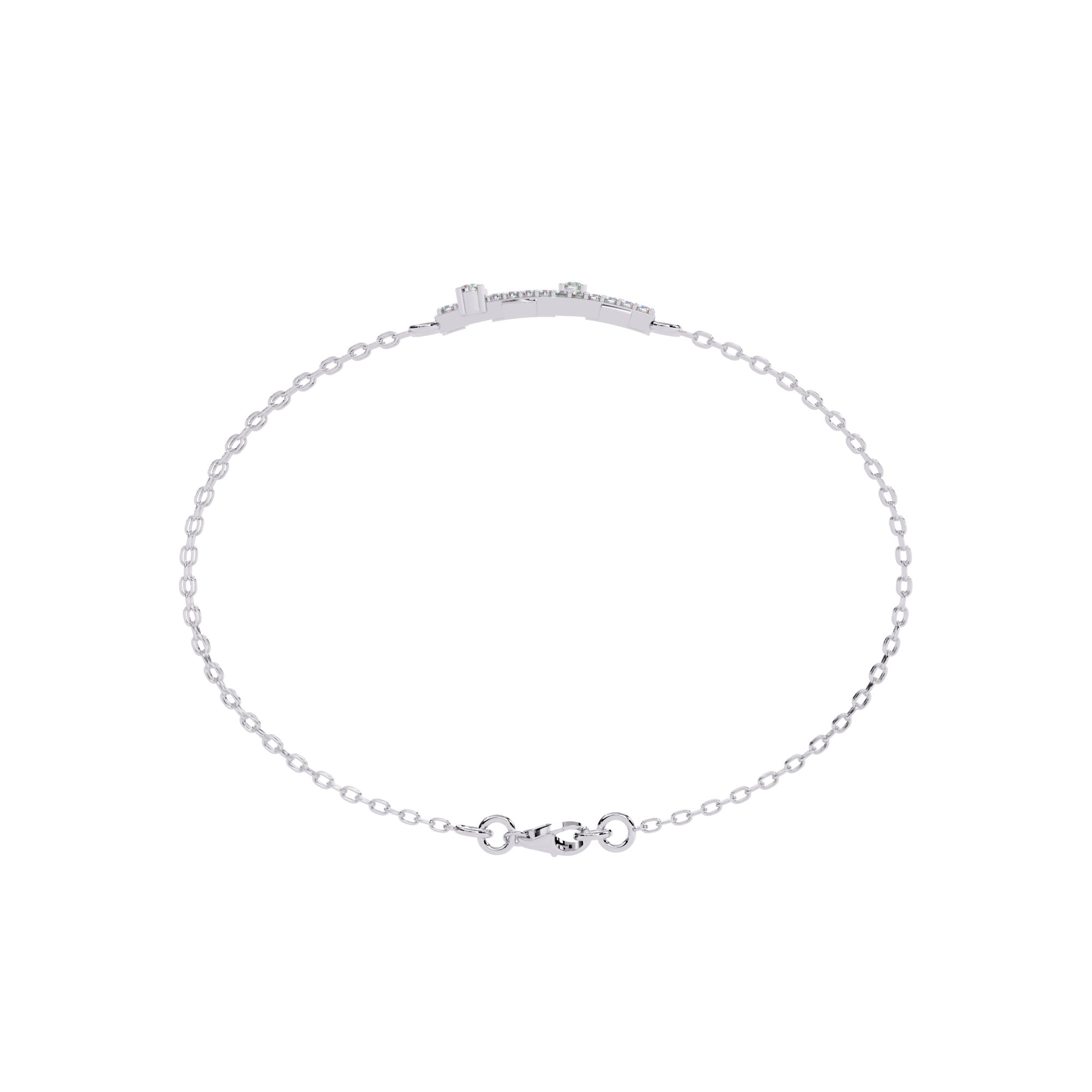 Sterling Silver CZ Dainty Layered Bracelet for Women | Adjustable Chain Jewelry By Azuni & Company