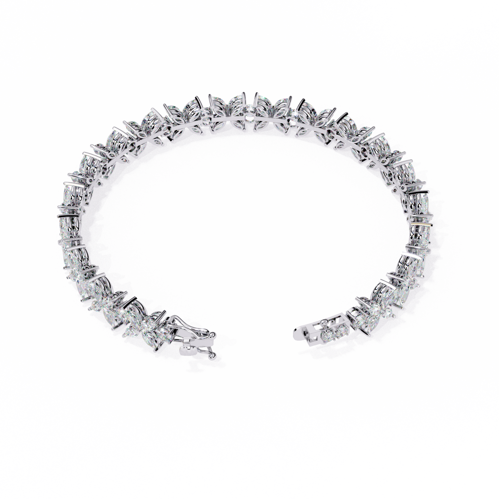 Exquisite Sterling Silver CZ Diamond Tennis Bracelet - The Ultimate Statement Piece Jewelry By Azuni & Company