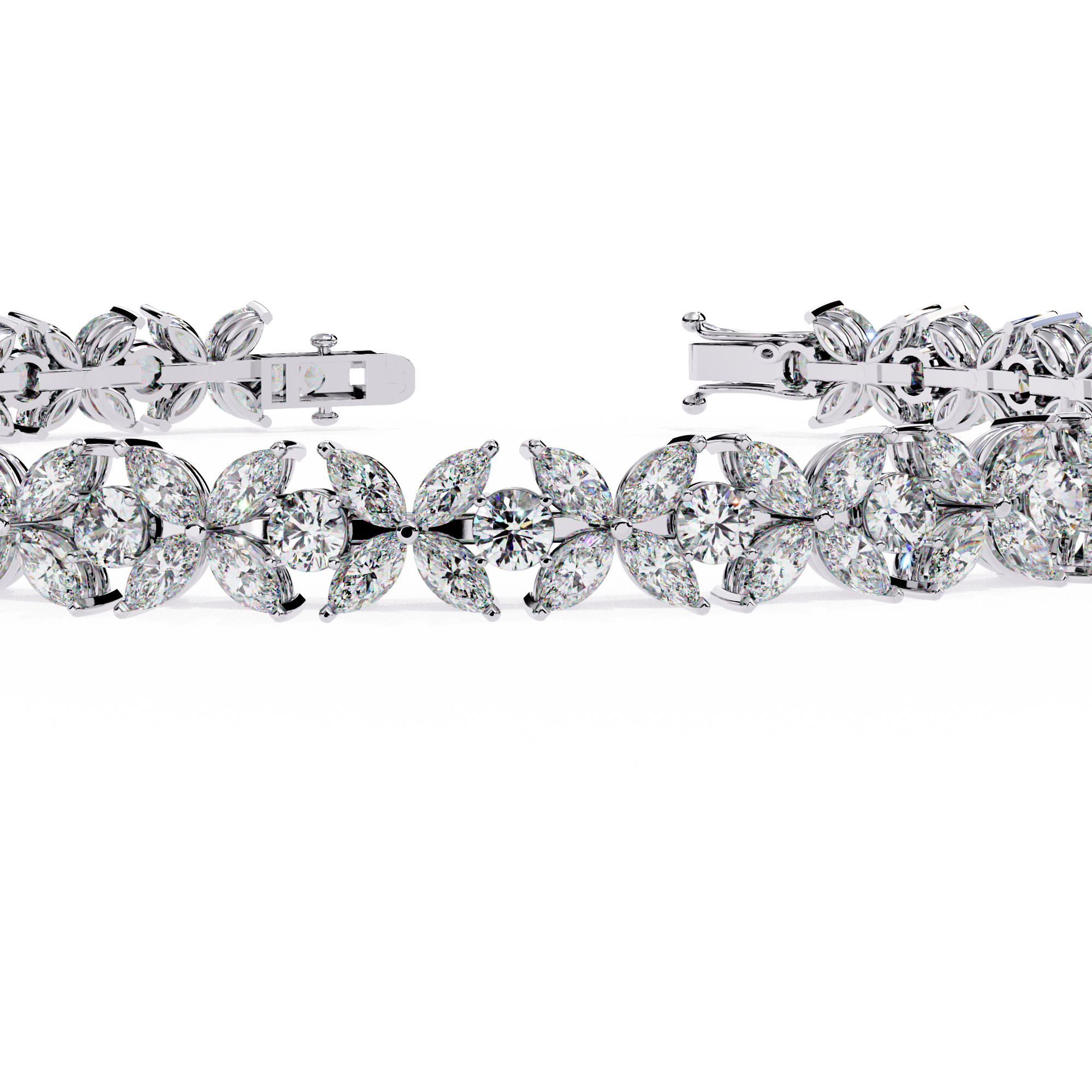 Exquisite Sterling Silver CZ Diamond Tennis Bracelet - The Ultimate Statement Piece Jewelry By Azuni & Company