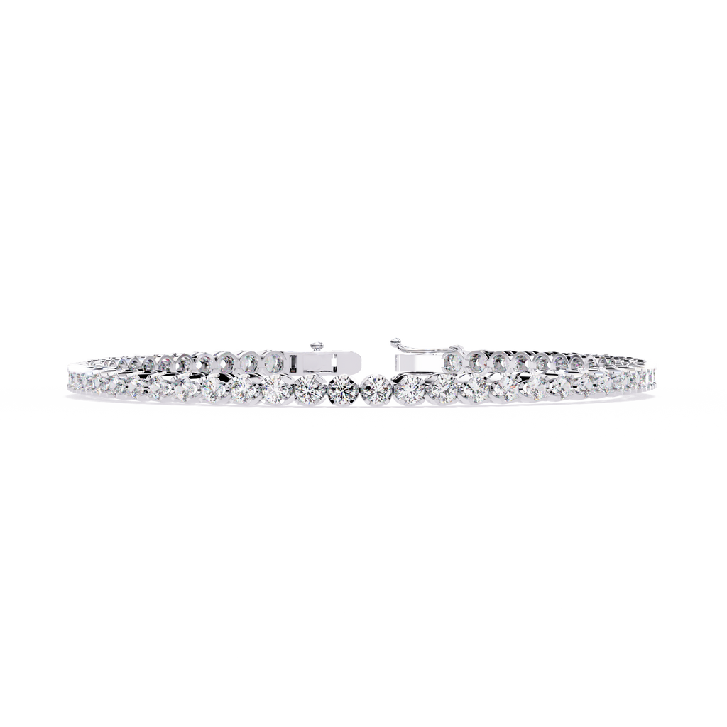 Dazzling Classic Cubic Zirconia Tennis Bracelet in 925 Sterling Silver Jewelry By Azuni & Company