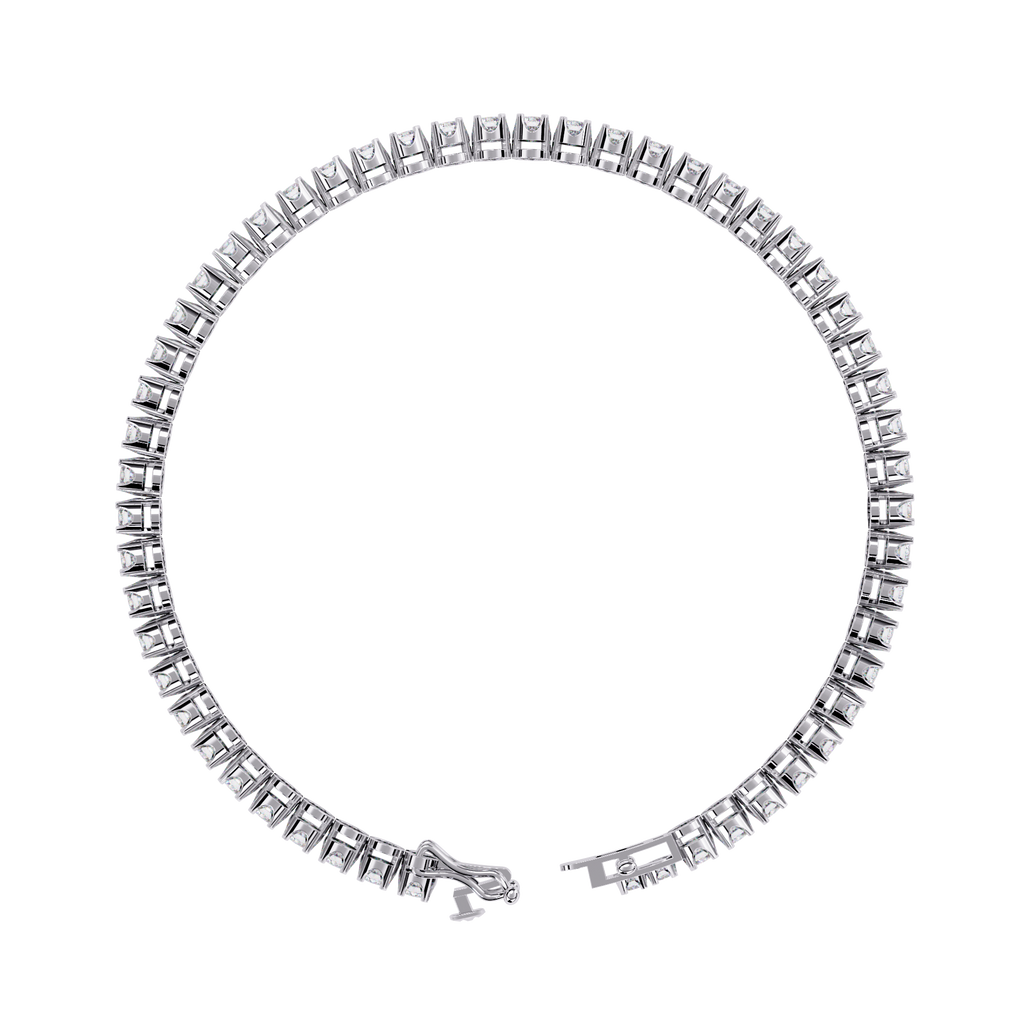 Dazzling Classic Cubic Zirconia Tennis Bracelet in 925 Sterling Silver Jewelry By Azuni & Company