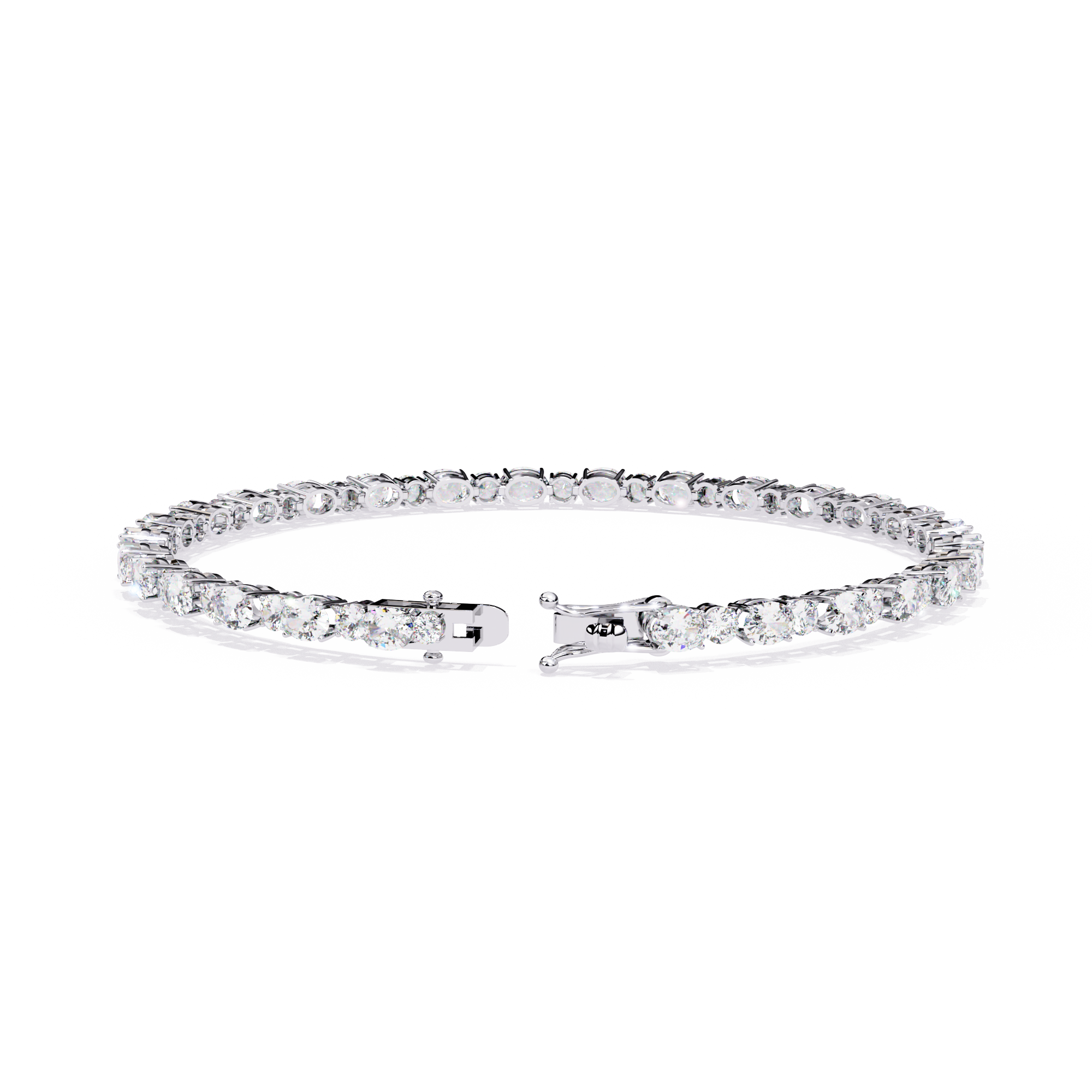 Sparkling CZ Tennis Bracelet in 925 Sterling Silver Jewelry By Azuni & Company