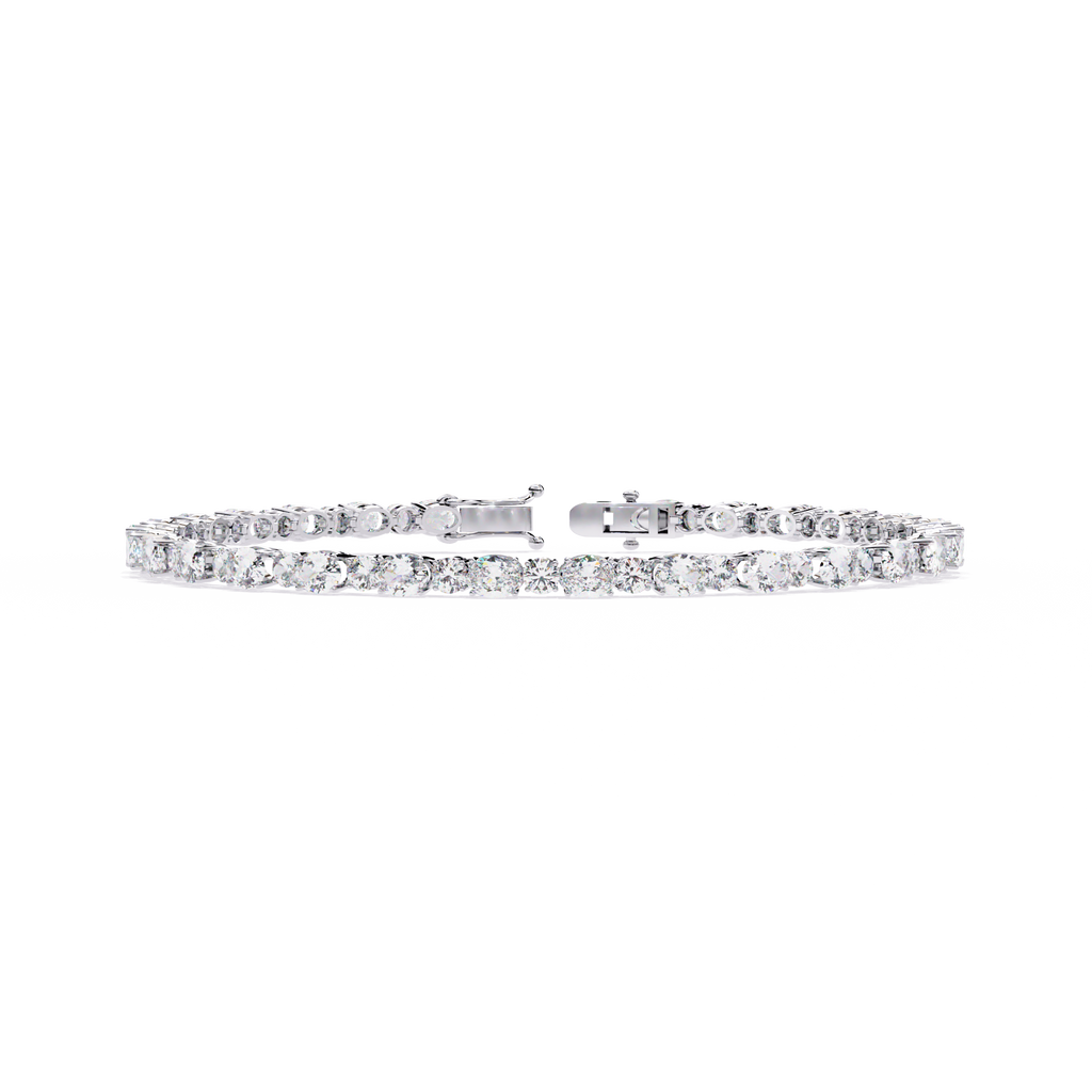 Sparkling CZ Tennis Bracelet in 925 Sterling Silver Jewelry By Azuni & Company