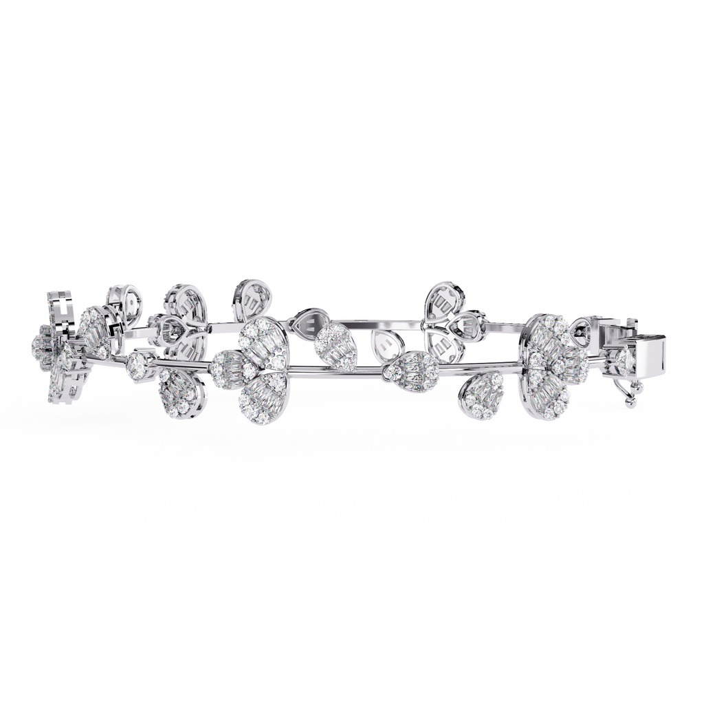Enchanting Bloom Diamond Look Bracelet Jewelry By Azuni & Company