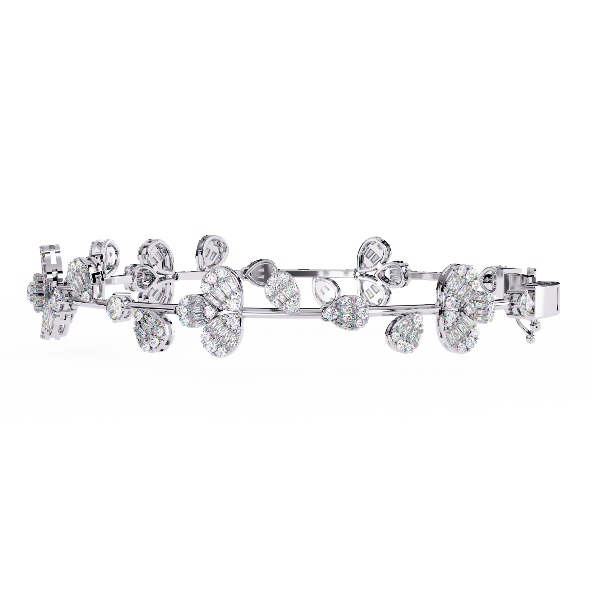 Enchanting Bloom Diamond Look Bracelet Jewelry By Azuni & Company