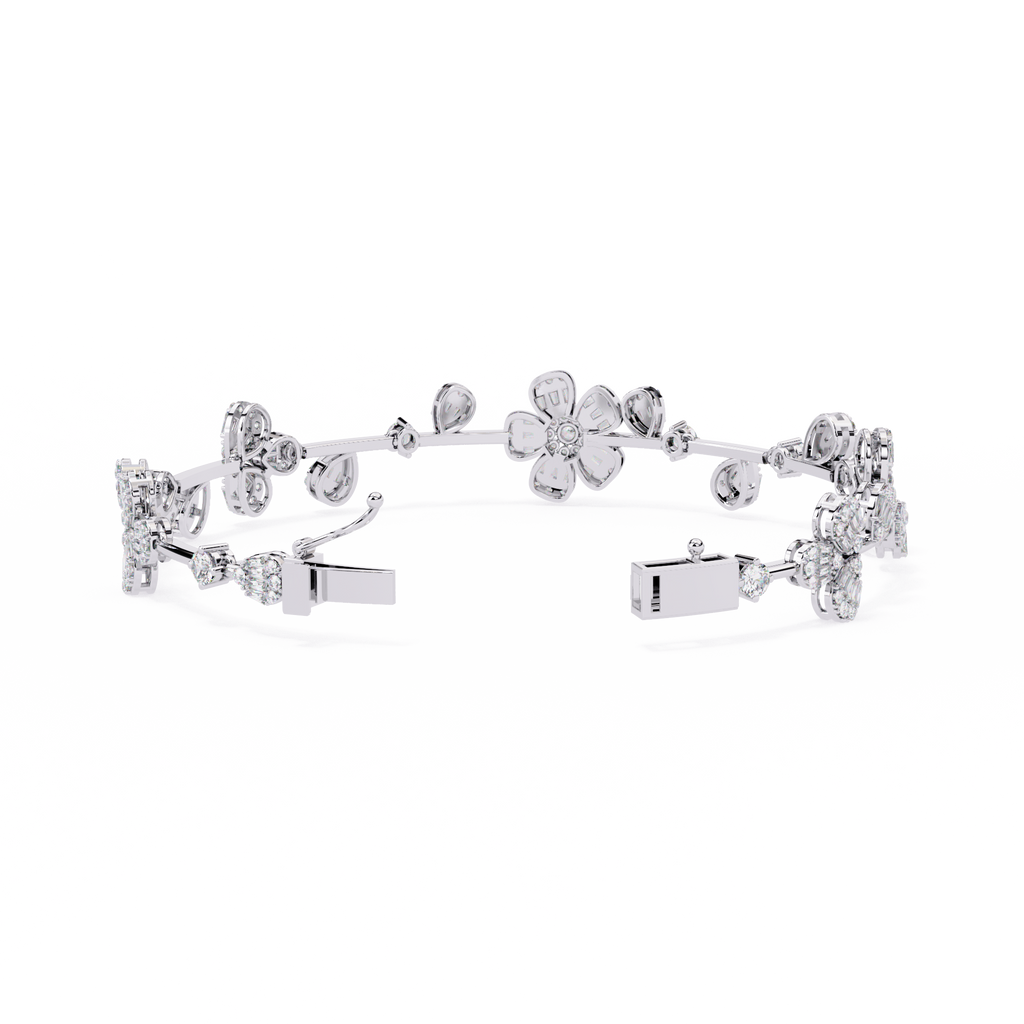 Enchanting Bloom Diamond Look Bracelet Jewelry By Azuni & Company