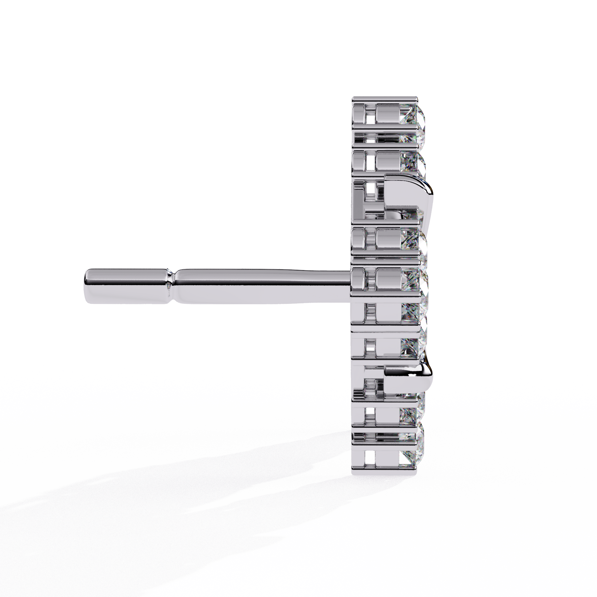 Dazzling Clover Cluster Stud Earrings | Sterling Silver & CZ Diamond Look Jewelry By Azuni & Company