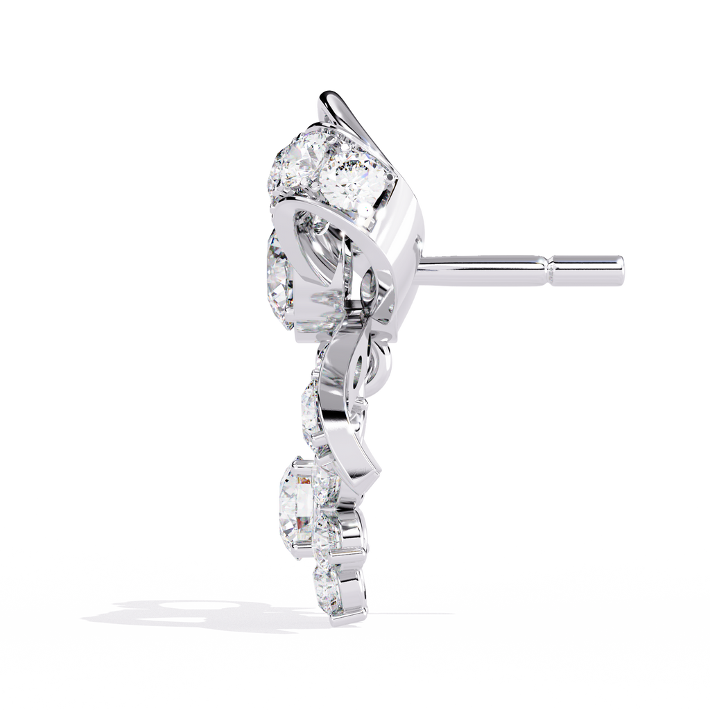 Elegant Bow and Snowflake CZ Stud Drop Earrings Jewelry By Azuni & Company