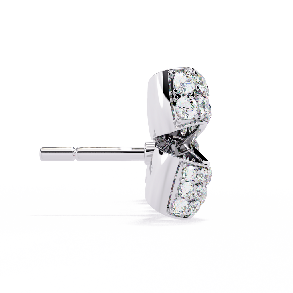 Dazzling Bowtie Stud Earrings – Sterling Silver & CZ Diamond Look Jewelry By Azuni & Company