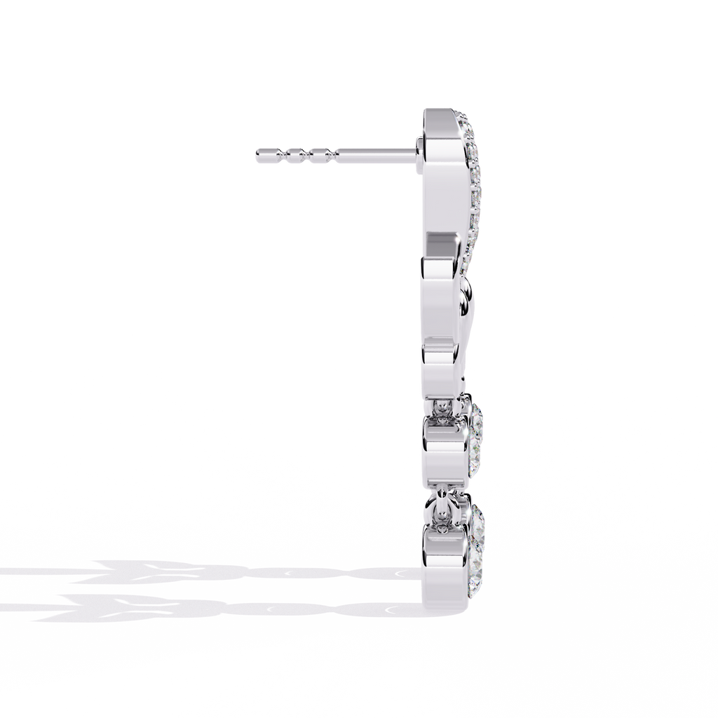 Dazzling Sterling Silver Butterfly Drop Earrings with CZ Jewelry By Azuni & Company