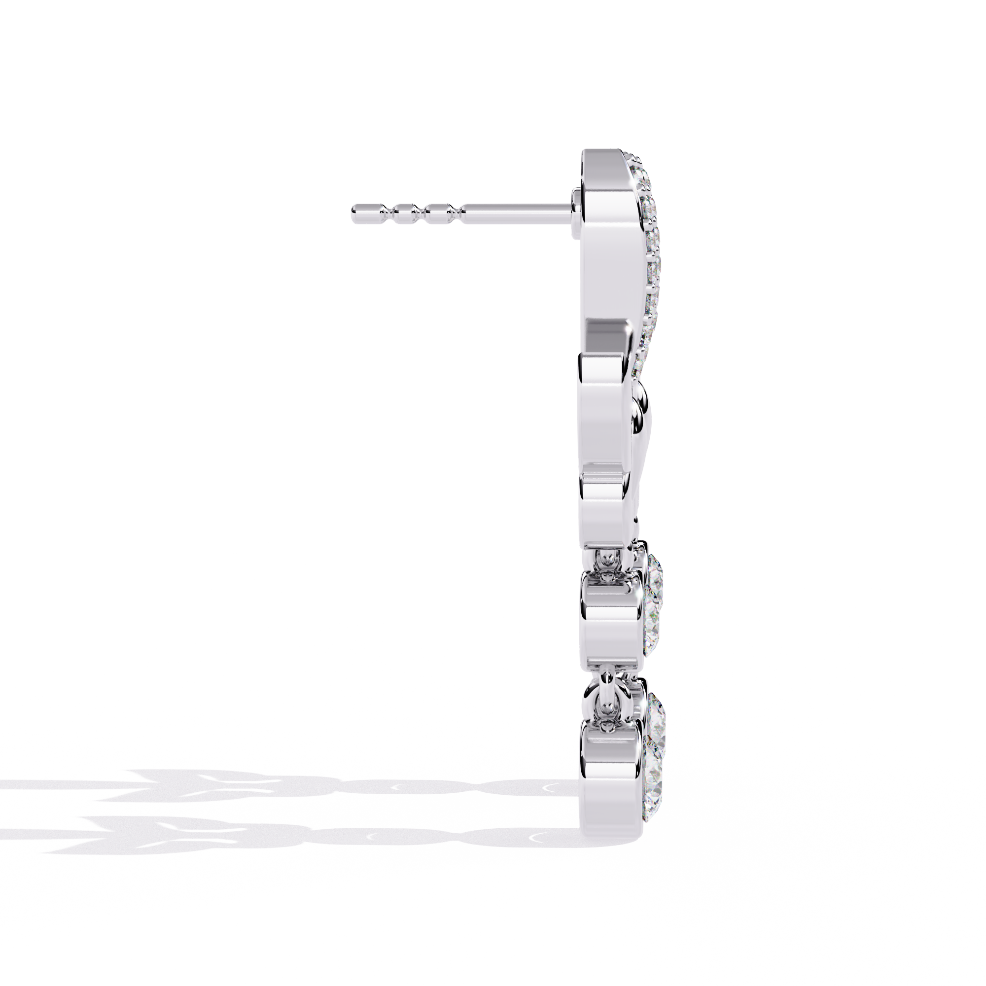 Dazzling Sterling Silver Butterfly Drop Earrings with CZ Jewelry By Azuni & Company