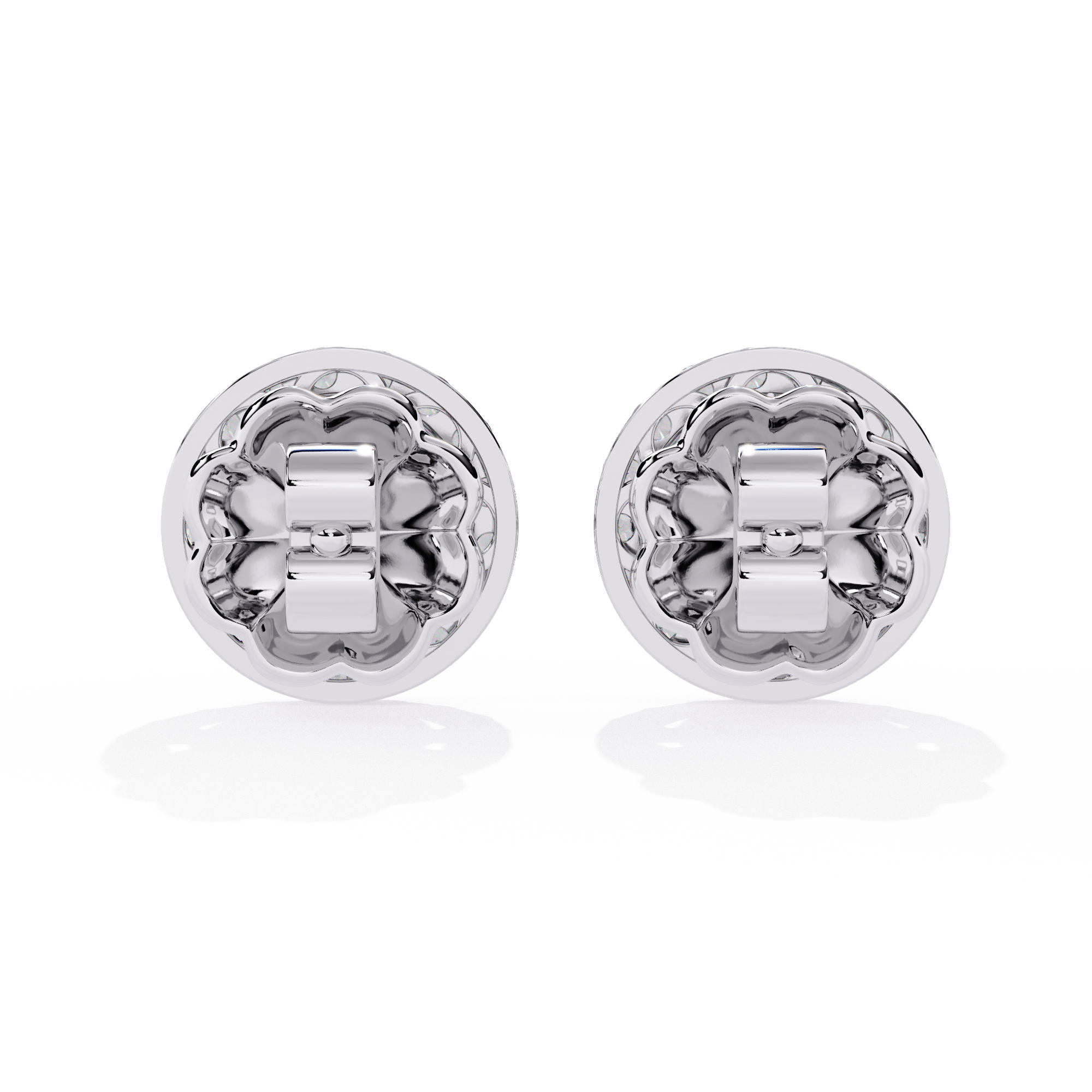 Sparkle with Confidence: CZ Halo Stud Earrings in 925 Sterling Silver Jewelry By Azuni & Company