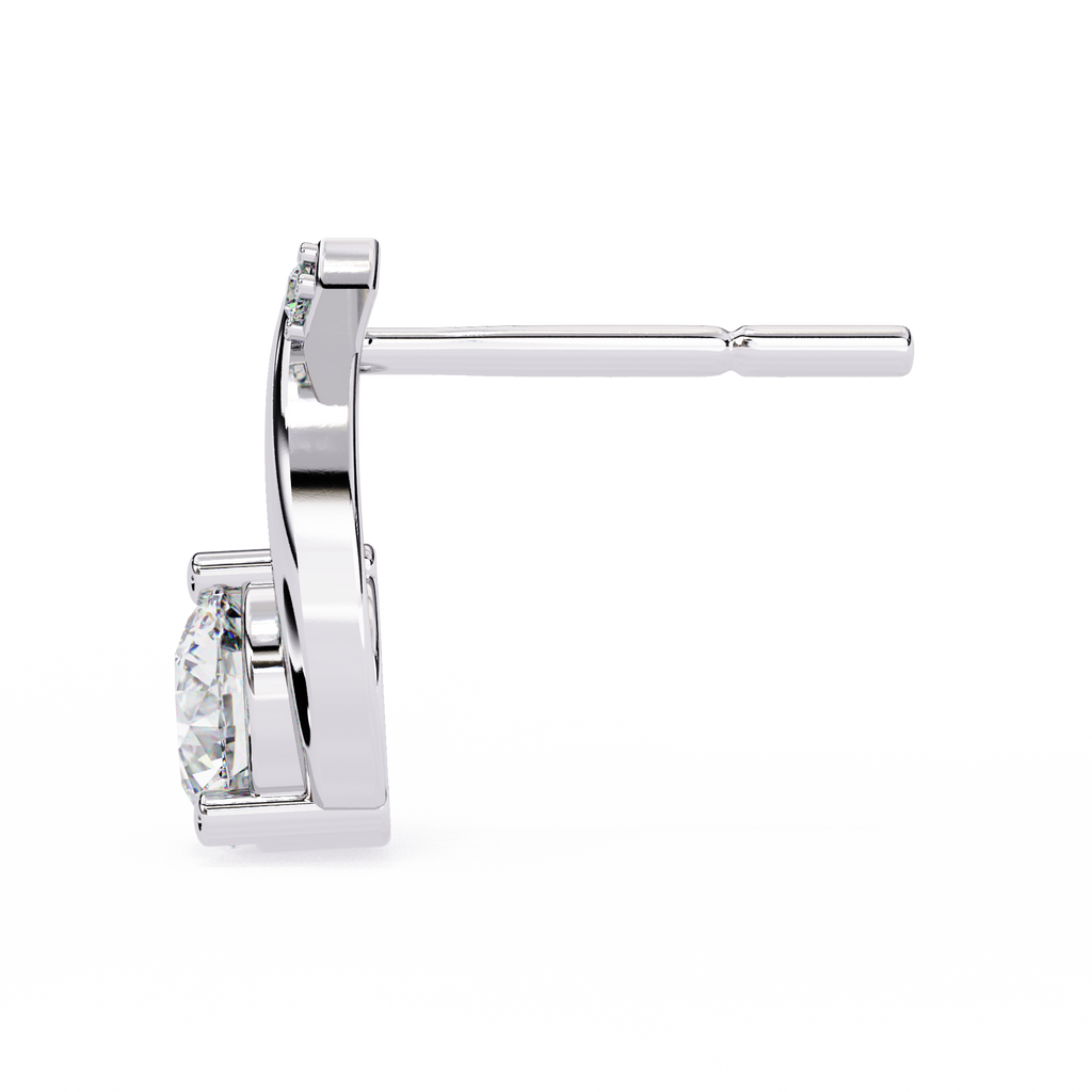 Sparkle with Elegance: CZ and Sterling Silver Drop Earrings Jewelry By Azuni & Company