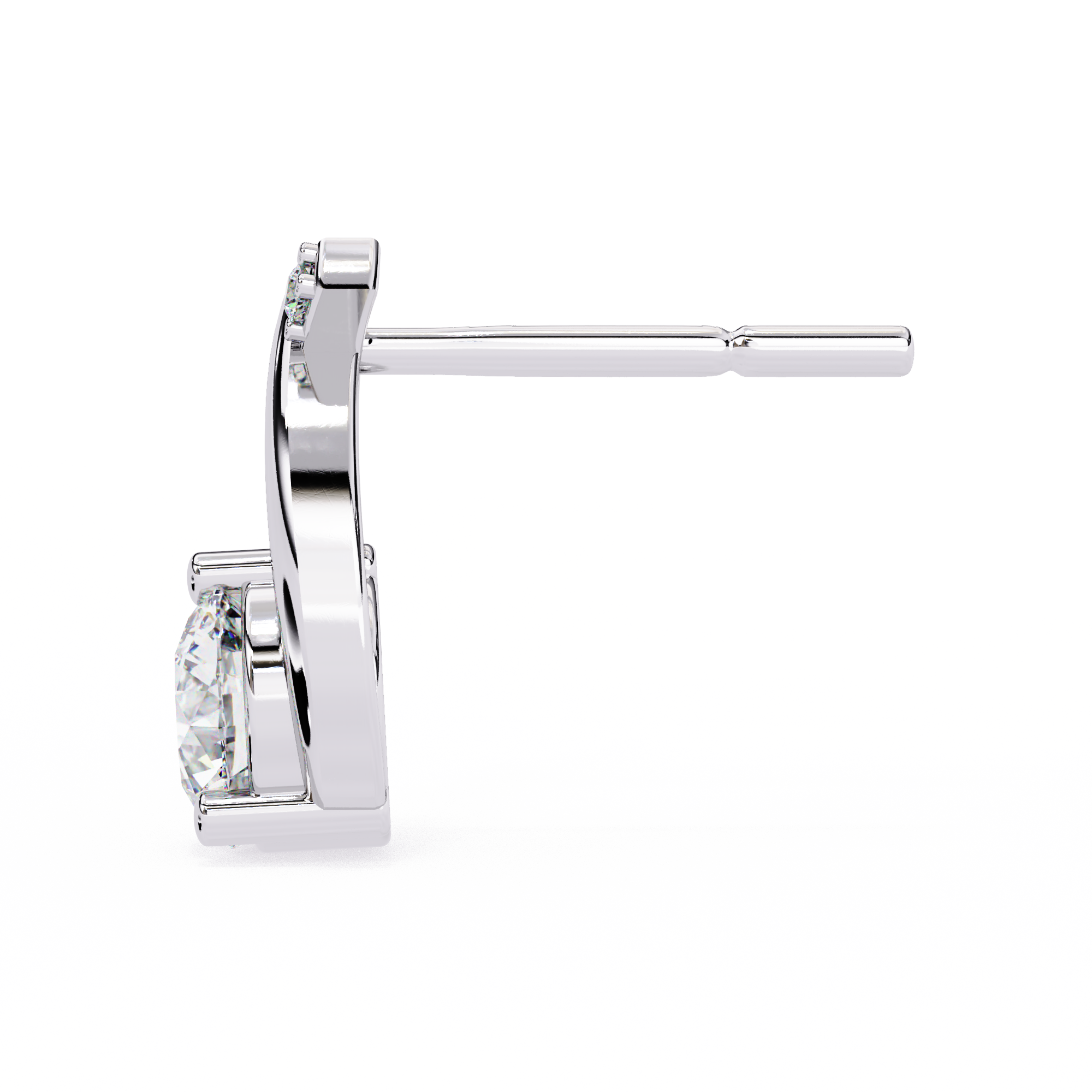 Sparkle with Elegance: CZ and Sterling Silver Drop Earrings Jewelry By Azuni & Company