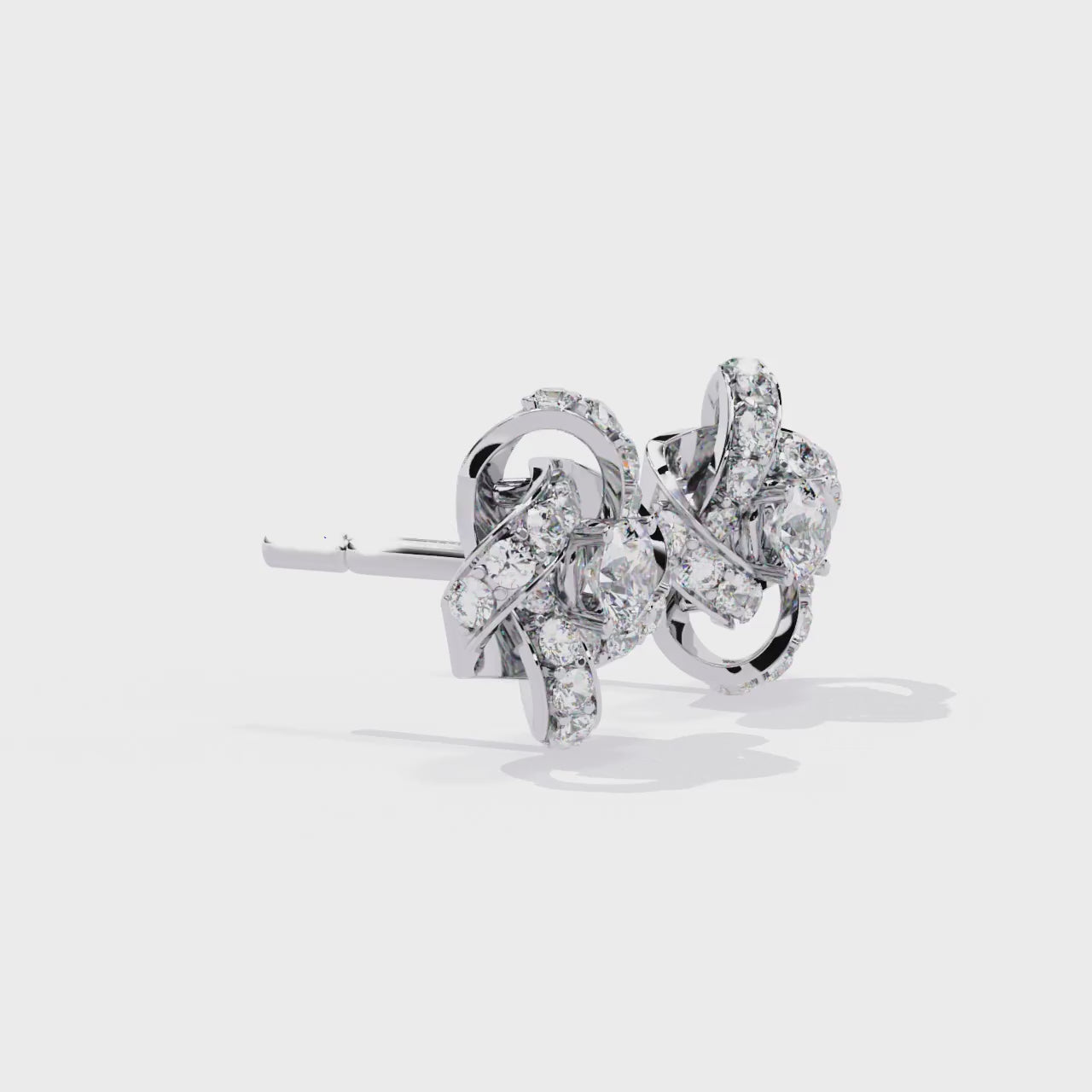 Exquisite CZ Diamond Flower Halo Stud Earrings in 925 Sterling Silver Jewelry By Azuni & Company