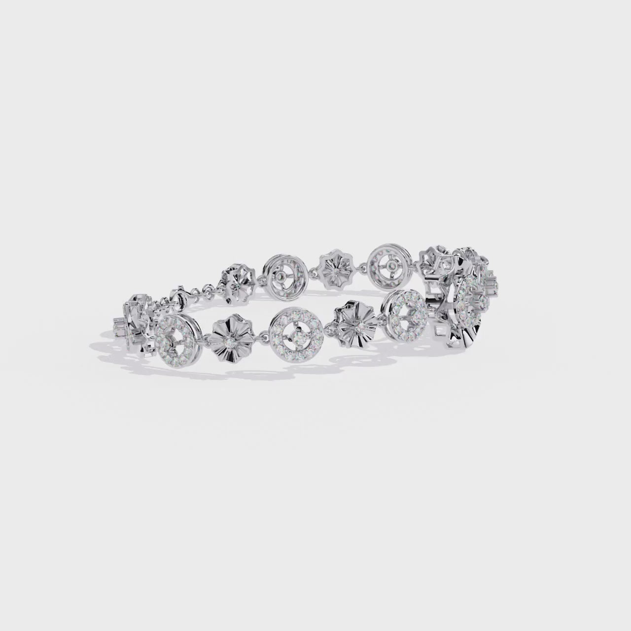 The Aurora CZ Pavé Gear Bracelet | Vintage Mechanical Chic Jewelry By Azuni & Company