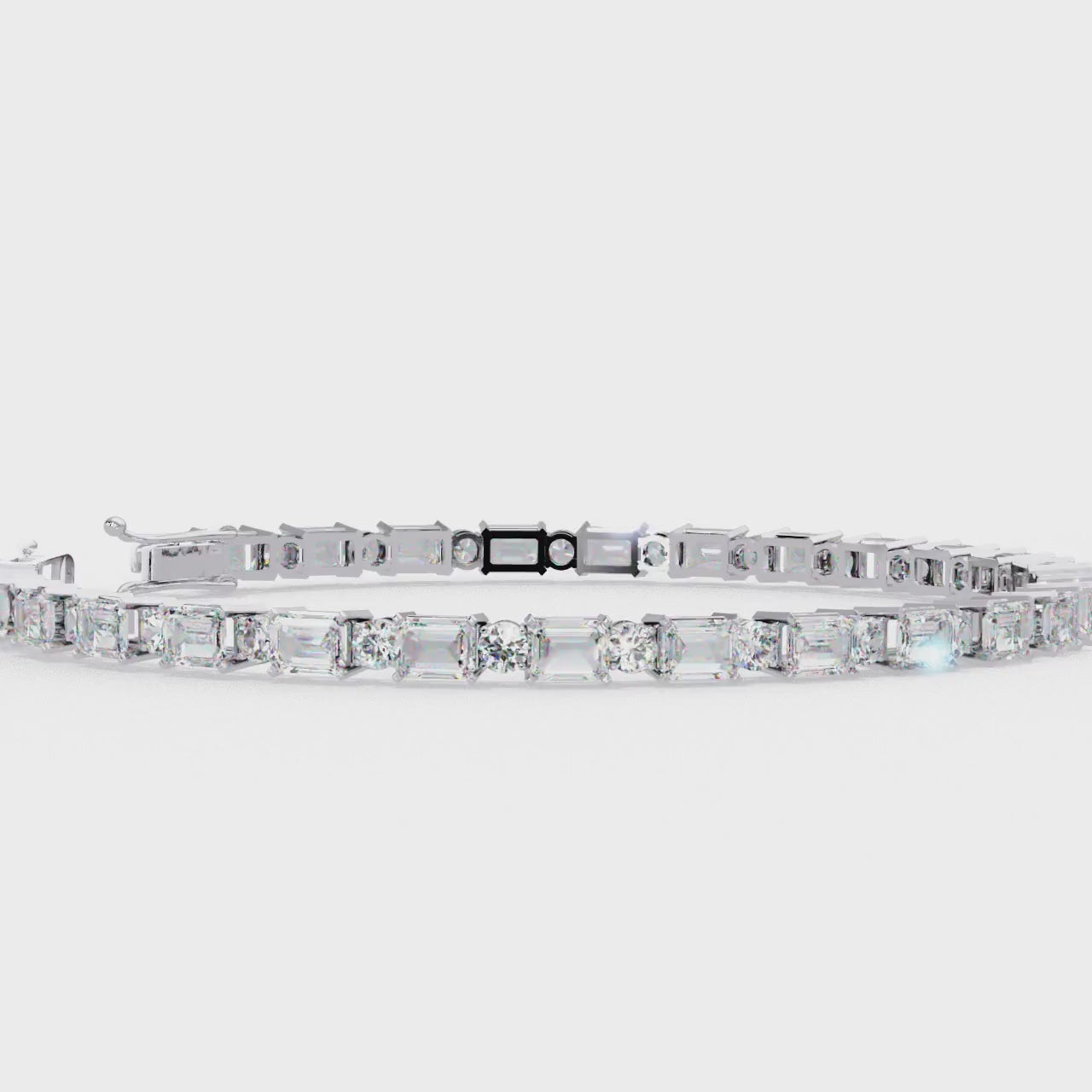 Timeless Emerald Cut CZ Tennis Bracelet | Premium 925 Sterling Silver | Classic Bridal & Anniversary Gift Jewelry By Azuni & Company
