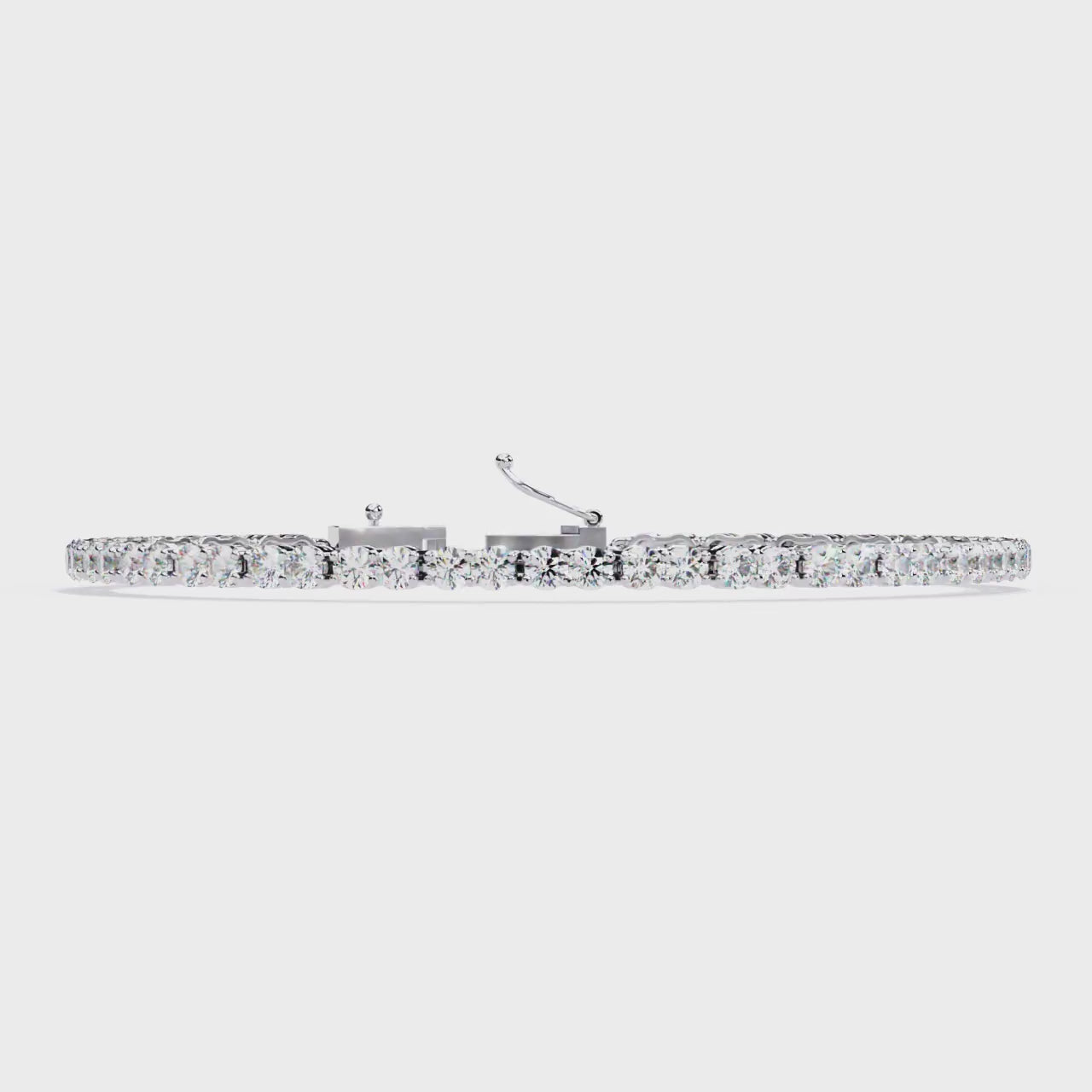 Brilliant Round-Cut CZ Tennis Bracelet - 925 Sterling Silver Jewelry By Azuni & Company