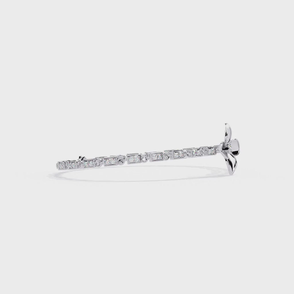 The Blossom Sparkle CZ Sterling Silver Bracelet Jewelry By Azuni & Company