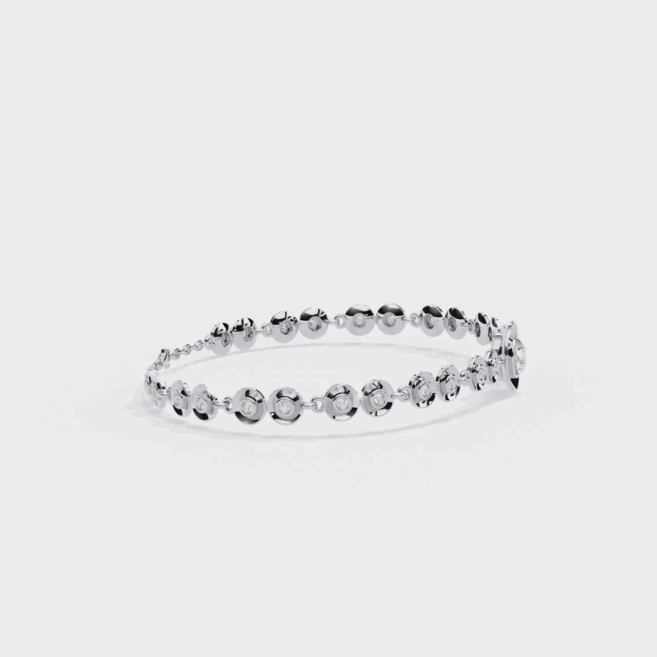 Exquisite Sterling Silver & CZ Diamond Look Bracelet Jewelry By Azuni & Company