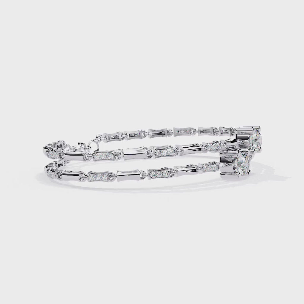 Dazzling Oval CZ Tennis Bracelet in Sterling Silver Jewelry By Azuni & Company
