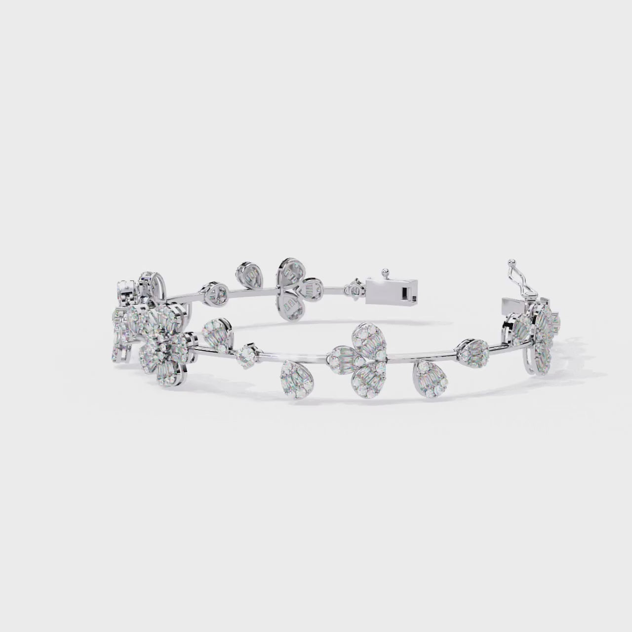 Enchanting Bloom Diamond Look Bracelet Jewelry By Azuni & Company